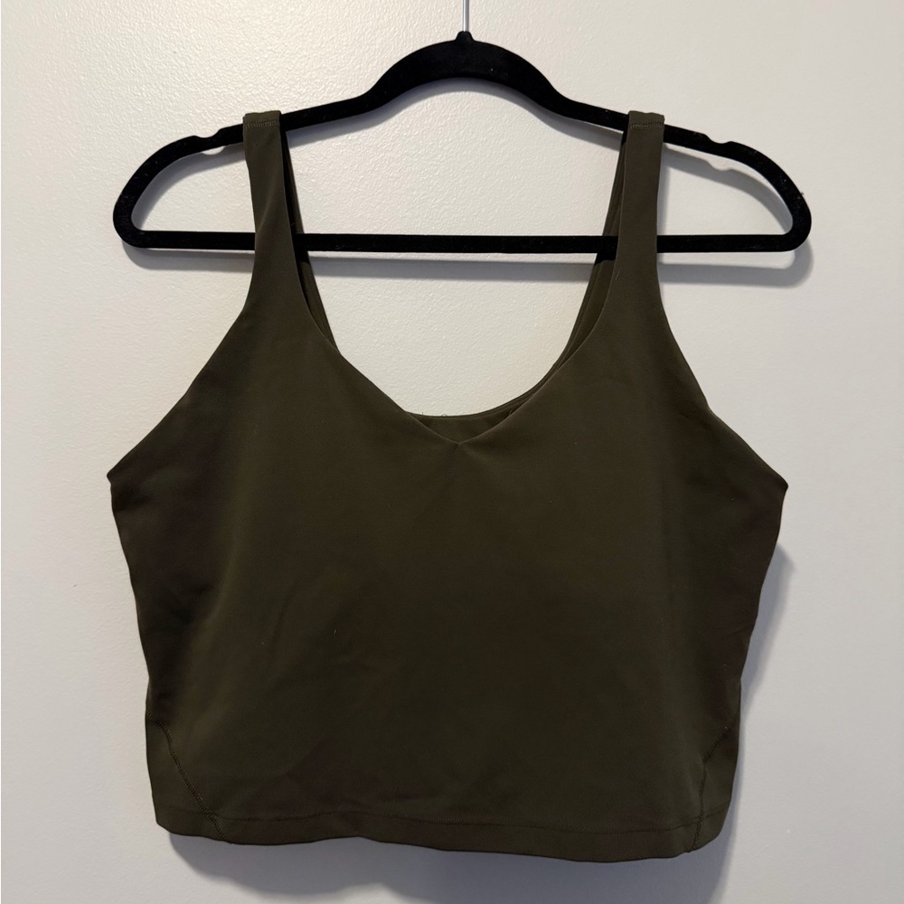 Lululemon Athletica Dark Olive Align Tank